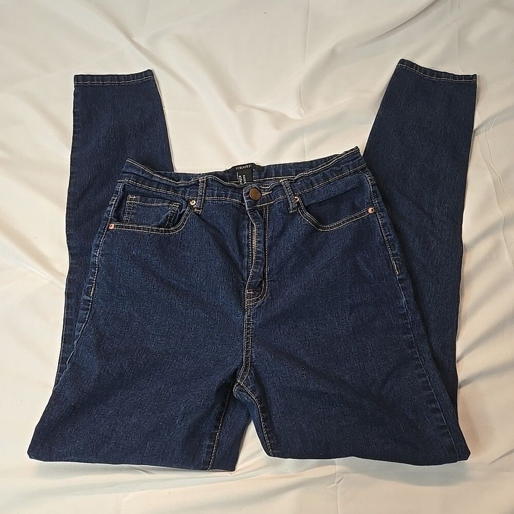 Forever 21 Womens Jeans 27 Blue Stretch Casual Capsule Minimalist Streetwear